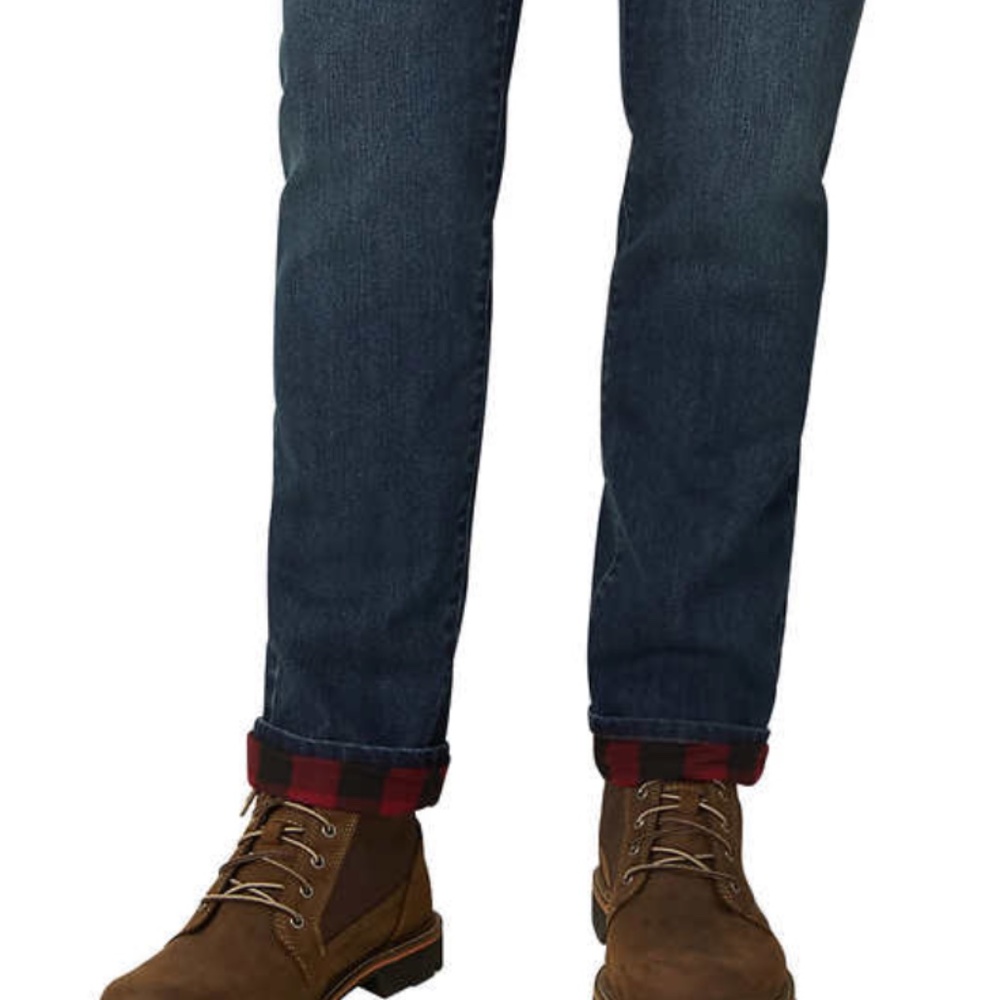 Eddie Bauer Flannel Lined Denim Jean